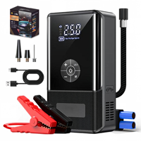 SHARMEAL OEM&ODM Chargeur de batterie de voiture 12V 2000A 6000mAh, démarreur de voiture portable, batterie externe avec pompe à air