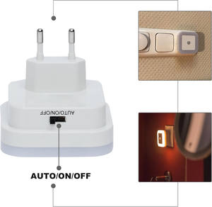 Lámpara de Noche Inteligente con Sensor de Control de Luz, Ahorro de Energía, Colorida, Marca Media, Modelo TY-260316-39 de Fábrica - Product Image 4