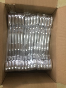 Gantungan beludru mewah, gantungan mantel aluminium logam mawar emas, penggunaan Rumah anti selip, pakaian celana gantung lemari - Product Image 6