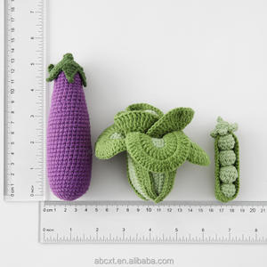 Kawaii positivo Artificial apoyo emocional vegetal juguete hecho a mano ganchillo vegetal muñecas - Product Image 2