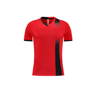 Jersey Sepak Bola Profesional Dewasa Unisex 7v7 100% Poliester Bernapas Cepat Kering Cetak Transfer Panas Biru Langit Tim Pendek Musim Panas