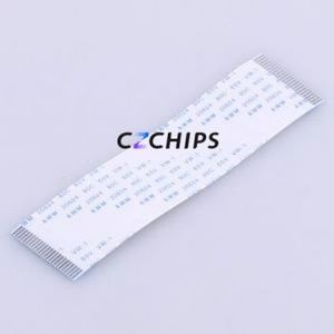KH-FFC-A1.0-24P-100MM FFC Cable (Flexible Flat Cable) P=1mm Connector 24P 1mm 0.3mm Non-Inverting - Product Image 1