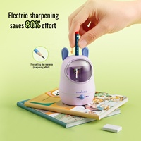Taille-crayon électrique en plastique Tenwin 8322 OEM à piles, logo/couleur personnalisés, arrêt automatique de sécurité, base antidérapante, pour l'école/le bureau, vente en gros