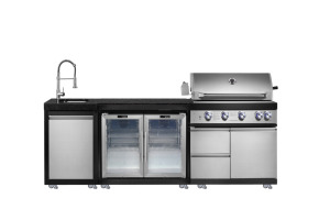Parrilla de <span class=keywords><strong>Gas</strong></span> de Acero Inoxidable de 5 Quemadores con Encendido Electrónico y Quemador Infrarrojo, <span class=keywords><strong>Cocina</strong></span> Exterior para Patio - Product Image 6