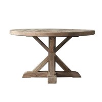Table d'appoint ronde en bois d'orme massif récupéré DISHI pour la maison, le bureau ou le salon, style traditionnel, table de café pour l'ameublement de la maison