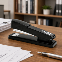 Agrafeuse de bureau portable HUACHI, agrafage manuel 24/8 pour 50 feuilles
