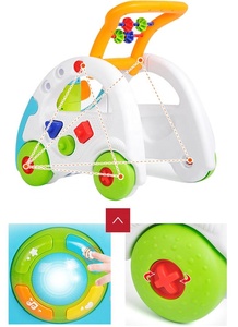 High Quality 3 in 1 Simple <strong>Baby</strong> <strong>Walker</strong> for <strong>Babies</strong> Boy Girls Activity Toys <strong>Push</strong> Car Stroller Pram With Music and Remote Control - Product Image 5