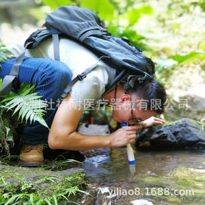 Filtro de Agua Portátil para Aventuras al Aire Libre, Purificador de Agua Potable Directo, Bomba Presurizada con Pajita para Actividades al Aire Libre - Product Image 3