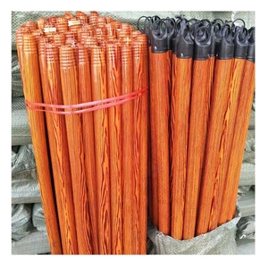 Manche de balai enduit de PVC personnalisé en gros moins d'un dollar vis italienne pour balai en bois - Product Image 1
