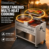 Barbecue extérieur en acier inoxydable pour les rassemblements dans la cour, le camping et les pique-niques