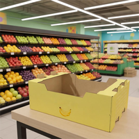 Cajas de Cartón Corrugado Reciclables y Reutilizables de 5 kg para Envasado de Frutas y Verduras Agrícolas (Pepino, Cereza, Huevo)