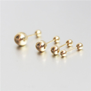 ROXI Petites boucles d'oreilles piercing en argent S925 avec filetage à vis, pour cartilage d'oreille, usage quotidien - Product Image 1