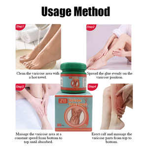 ZB varices <span class=keywords><strong>crème</strong></span> veines d'araignée vasculite <span class=keywords><strong>crème</strong></span> vasculaire veine jambe douleur pommade soins de santé naturel le sien 20g - Product Image 5