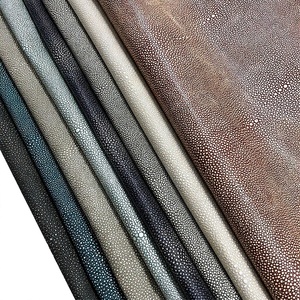 Genuine Stingray Skin Leather Whole Sheet <b>Pearl</b> Pattern Multi Color Natural Material for Luggage <b>Watch</b> Strap Accessories - Product Image 3