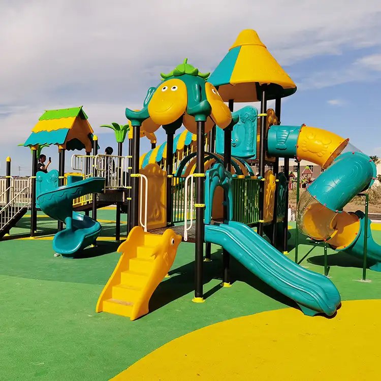 उच्च गुणवत्ता बच्चों के खेल का मैदान प्लास्टिक उपकरणों मनोरंजन पार्क वाणिज्यिक मनोरंजन आउटडोर खेल का मैदान स्लाइड