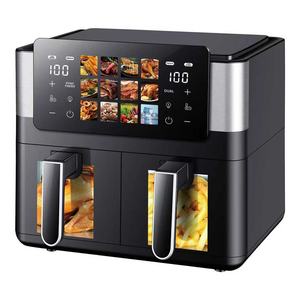 قلاية هوائية منزلية سعة 6 لتر من الفولاذ المقاوم للصدأ، أوتوماتيكية بالكامل، متعددة الوظائف، بسعة كبيرة ومرئية، تحكم باللمس، قوة 2000 واط - Product Image 3