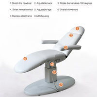 Lit de beauté électrique de luxe de massage de table de beauté de cils de 3 moteurs avec le contrôle latéral