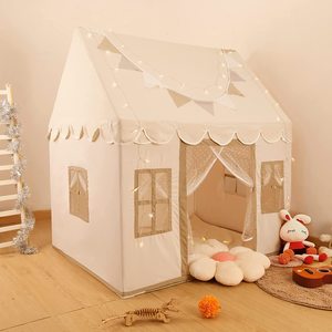 Детская Игровая палатка с ковриком-большой игровой домик, детский Сказочный шатер для девочек и мальчиков, подарок на день рождения - Product Image 1