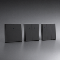 Interruptor de Pared con Marco Resistente a Impactos, Estilo Europeo, para Oficina, Comercial, Tareas de Circuito Interior