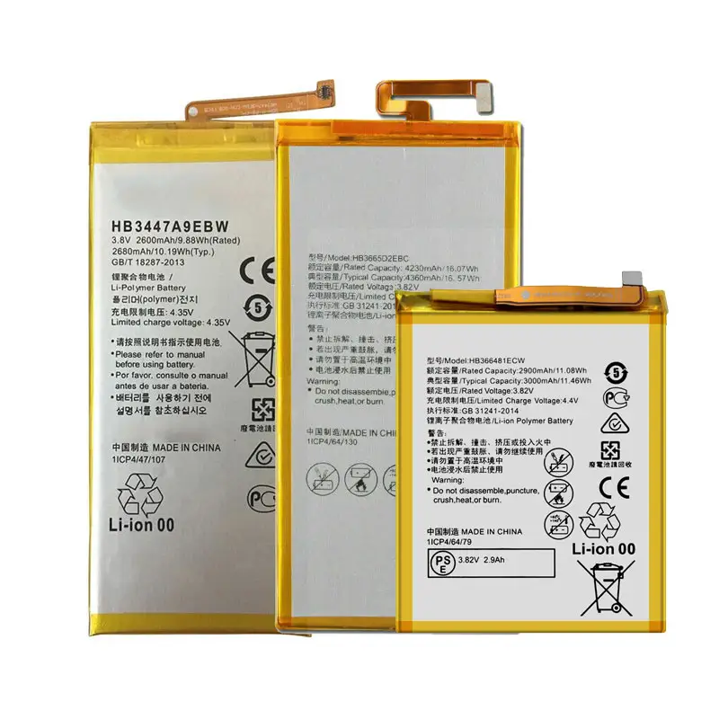 Hoge Kwaliteit Hb3742a0ezc Mobiele Telefoon Batterij Voor Huawei P6 P7 P8 P9 P10 P20 Lite P10 Vervangende Li-Ion Polymeer Batterijen