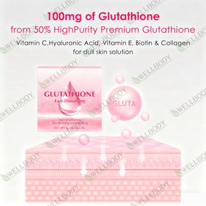WELLBODY Tira de disolución oral personalizada Suplemento biótico Película de caramelo Vitamina Cabello saludable Uñas Glutatión Película de disolución oral - Product Image 5