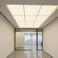 Plafond en tissu tendu PVC ignifuge et résistant au feu avec cadre en aluminium, film souple lumineux LED haute luminosité, boîte à lumière SEG
