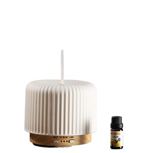 Aroma Stone Diffuser Aromatherapy Humidifier <b>Plug</b> in Aroma Diffuser Three <b>Lights</b> Adjustable Nano-mist Ceramic Aroma Diffuser - Product Image 2