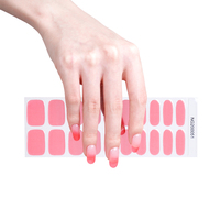 Autocollants pour ongles en gel de style coréen, nouveaux, avec lampe UV, enveloppes pour ongles en gel, autocollants pour ongles en gel semi-durcis