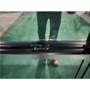 Fenêtre à guillotine simple en vinyle, style américain, profil PVC, double vitrage, pour maisons modernes noires, sur mesure - Product Image 3