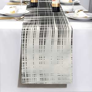 Polyester Printed Table Runner Stain Resistant Option for Reception Rental Companies Catering Bulk Sourcing Wholesale Programs - Product Image 1