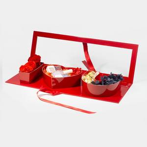 Cajas de regalo de flores de materiales reciclados al por mayor Rose Valentine's I Love You Boutique Navidad Día DE LA MADRE Embalaje de boda - Product Image 4