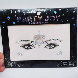 Trong kho các loại nhựa đầy màu sắc đá mặt hình xăm tự làm đá quý Nhãn dán trang trí tiệc phụ kiện lễ hội - Product Image 2