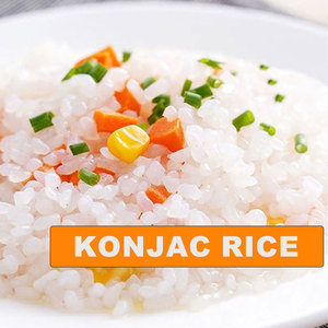 Arroz Konjac Shirataki Seco Cocido Sin <span class=keywords><strong>Gluten</strong></span>, Bajo en Azúcar, Sin Sabor, Keto, Instantáneo, para Niños y Adultos, 400g, Marca Privada - Product Image 2