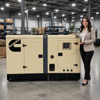 Offre Spéciale – Groupe Électrogène Diesel Ouvert Super Silencieux Original 20kW 30kW 50kW, Faible Niveau Sonore, Triphasé 60Hz, à Vendre