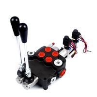 Composants hydrauliques, vanne multivoies série P120, commande par solénoïde, monobloc, 2 bobines, joystick, marque Pioneer, 1 an, 315 bars, 40