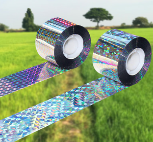 Fornitura di fabbrica nastro riflettente a doppia faccia per deterrente per uccelli nastro per spaventare gli uccelli nastro riflettente per i commerci all'ingrosso - Product Image 3