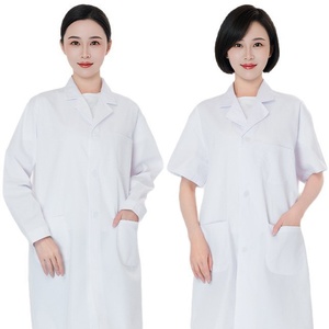 <span class=keywords><strong>Camice</strong></span> da Laboratorio LRY Esclusivo in Cotone Dobby <span class=keywords><strong>Bianco</strong></span> - Modelli a Maniche Corte/Lunghe per Tutte le Stagioni, Abbigliamento per Saloni di Bellezza e Medici, <span class=keywords><strong>Camice</strong></span> Universitario - Product Image 5