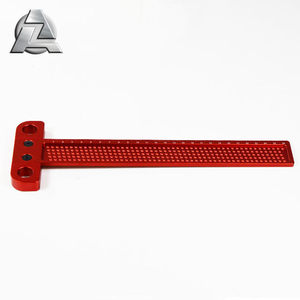 Outils faits à la main en alliage d'aluminium rouge métal haute précision mesure du travail du bois règle de marquage pour le travail du bois dans l'atelier de <span class=keywords><strong>menuiserie</strong></span> - Product Image 3