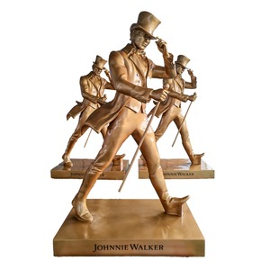 그림 동상 연예인 초상화 예술 유명한 남자 목발에 남자 걷는 조니 워커 동상 DIY 홈 장식 - Product Image 1
