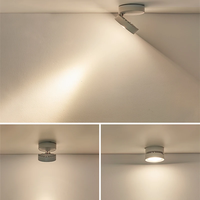 Plafonnier encastré COB fin à intensité variable 3W 5W 7W 12W, orientable à 360 degrés, pliable à 90 degrés, spot LED pour éclairage intérieur