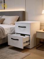 Coffre-fort moderne, sécurisé, élégant, en bois, écologique, durable, avec rangement secret pour armes à feu, compartiment caché pour objets de valeur, table de chevet, carte NFC