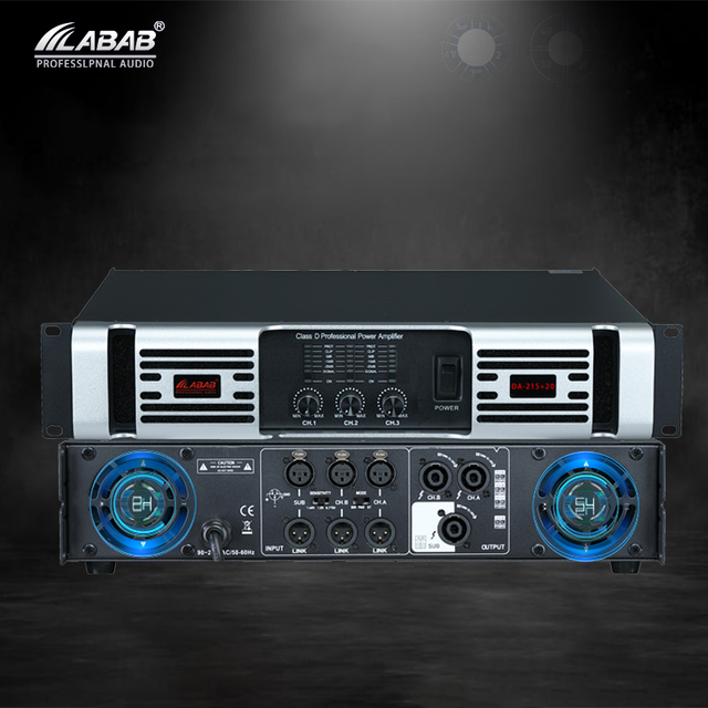 Hot Sale Professional D Class Power Amplifier 4 Channels with Metal Shell High Performance Audio Equipment