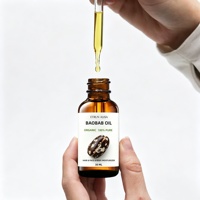 Etrun Label pribadi Afrika tekanan dingin alami 100% minyak Baobab organik murni untuk Wajah & rambut