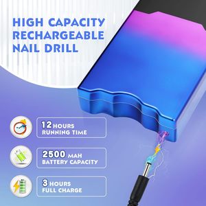 Taladro de Uñas Profesional Recargable Pourcare, 35000 RPM, Herramienta Eléctrica Portátil para Uñas Acrílicas, Manicura y Pedicura - Product Image 3