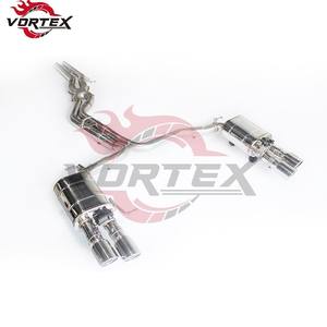 Système d'échappement Catback en acier inoxydable poli miroir Vortex avec télécommande pour AUDI A7 C8 3.0T 2019-2024 - Product Image 1