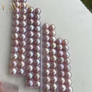 H. wen tiên tiến tùy biến Studio 4-5a trắng tự nhiên đính cườm ren trang trí Cung cấp 11.5-12mm nửa lỗ 4-6a nút - Product Image 5