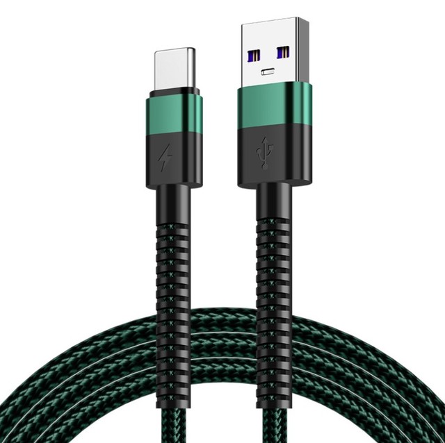 Long Tail Flexible Anti Breaking 1m 3ft Fast Nylon Braided Fast Charging Charger Usb Data Cable for Type c /mic