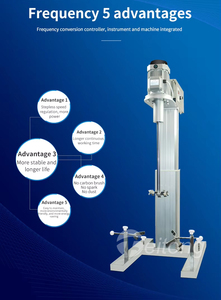 Plateforme élévatrice 60L HR-2200BPF, Disperseur et mélangeur à l'échelle pilote - Product Image 5