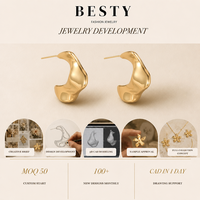 Pendientes de Aro Modernos con Facetas de Flor en Acero Inoxidable Tono Dorado, Accesorios de Joyería de Moda para Mujer