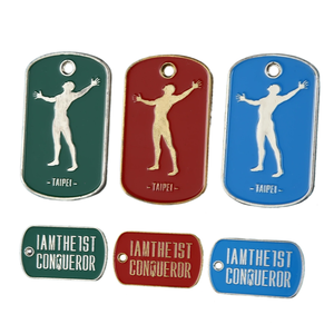 Etiquettes pour chien en métal au design 3D cool avec technologie d'impression UV, image ou logo personnalisé sur surface émaillée, étiquettes de haute qualité pour cadeaux - Product Image 1